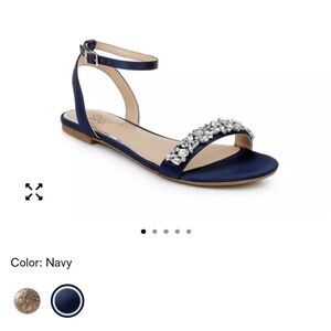 Jewel Badgley Mischka Ohara Embellished Evening Sandal